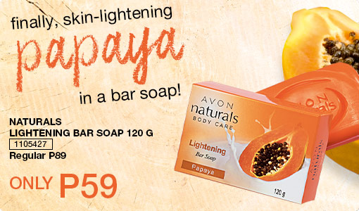 New Naturals Papaya Bar Soap - only P59